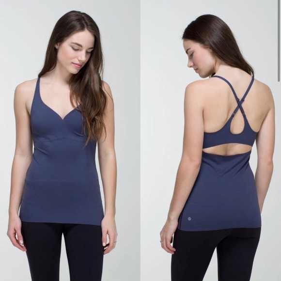 🏷️Lululemon Define Tank Top Cadet Blue Open Back
Adjustable Straps Size 8 - Picture 3 of 5
